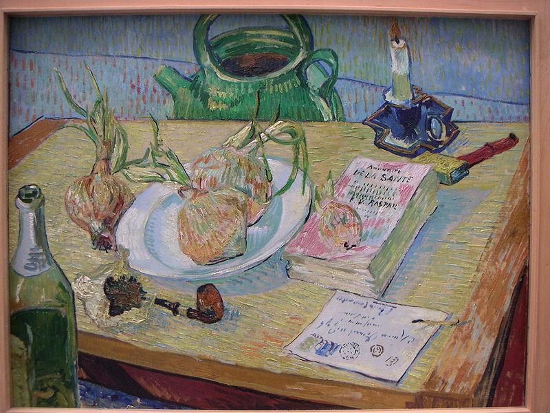 Vincent Van Gogh Still life with a plate of onions oil painting picture